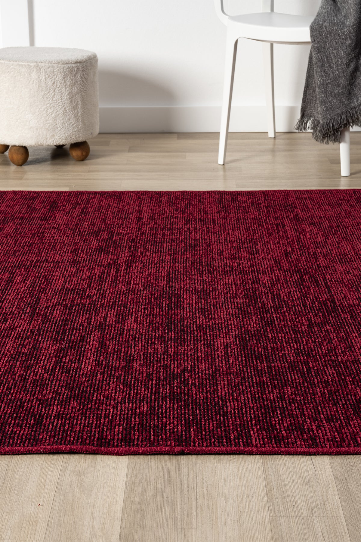 Antik Bordo Halı Yıkanabilir Kaymaz Taban Şönil Kilim Dokuma Pamuk Taban Kilim 10115A