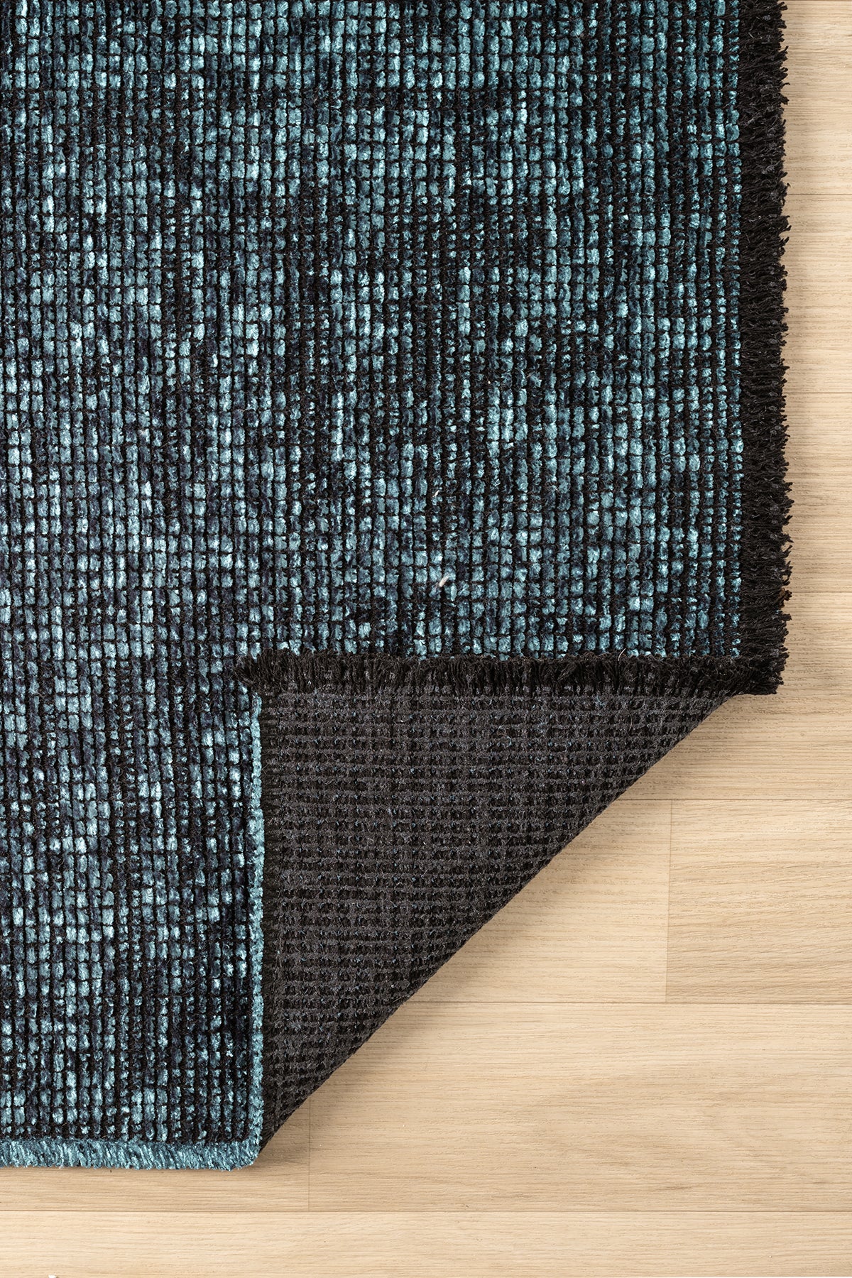 Antik Turkuaz Halı Yıkanabilir Kaymaz Taban Şönil Kilim Dokuma Pamuk Taban Kilim 10364A
