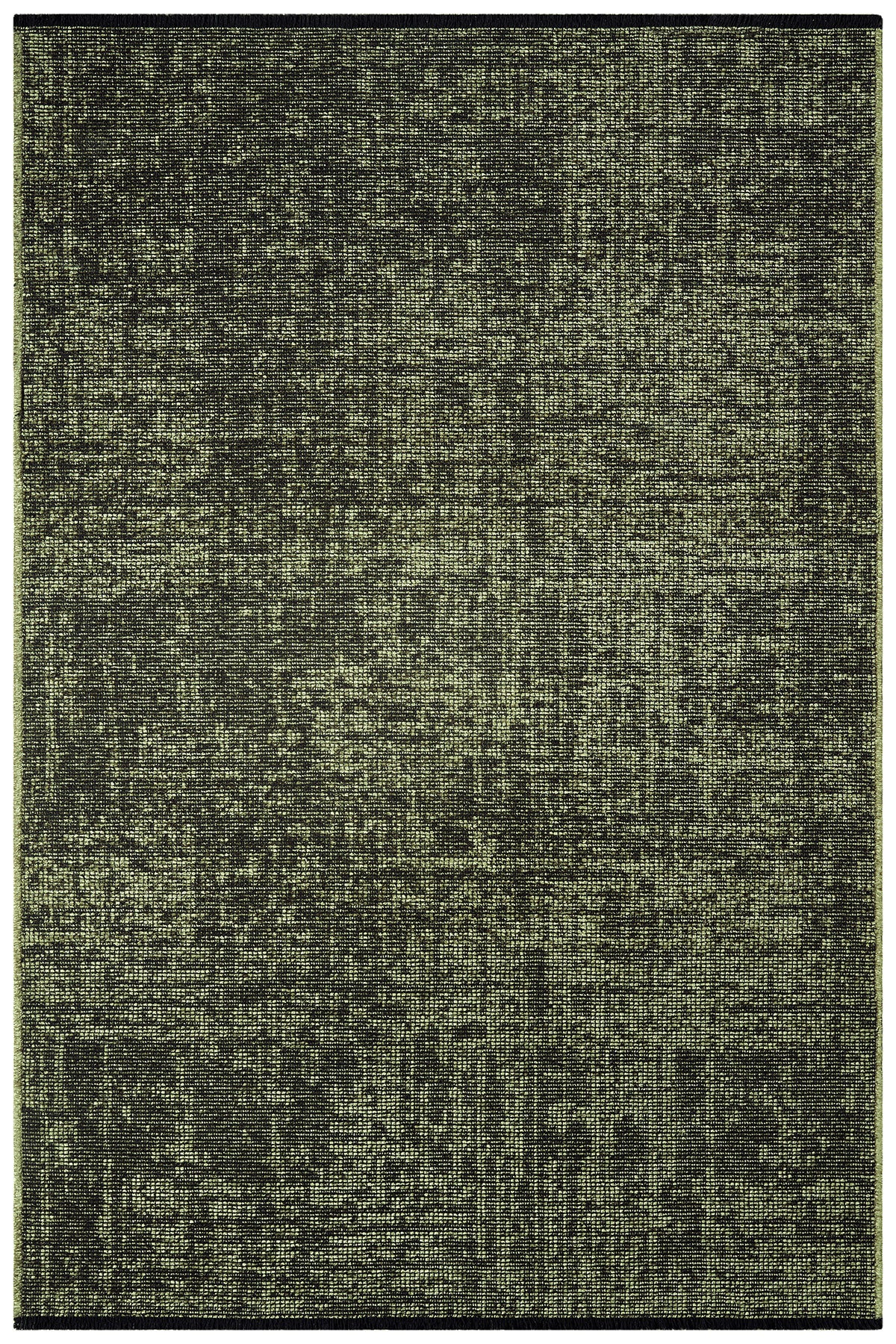 Antik Yeşil Halı Yıkanabilir Kaymaz Taban Şönil Kilim Dokuma Pamuk Taban Kilim 10287A