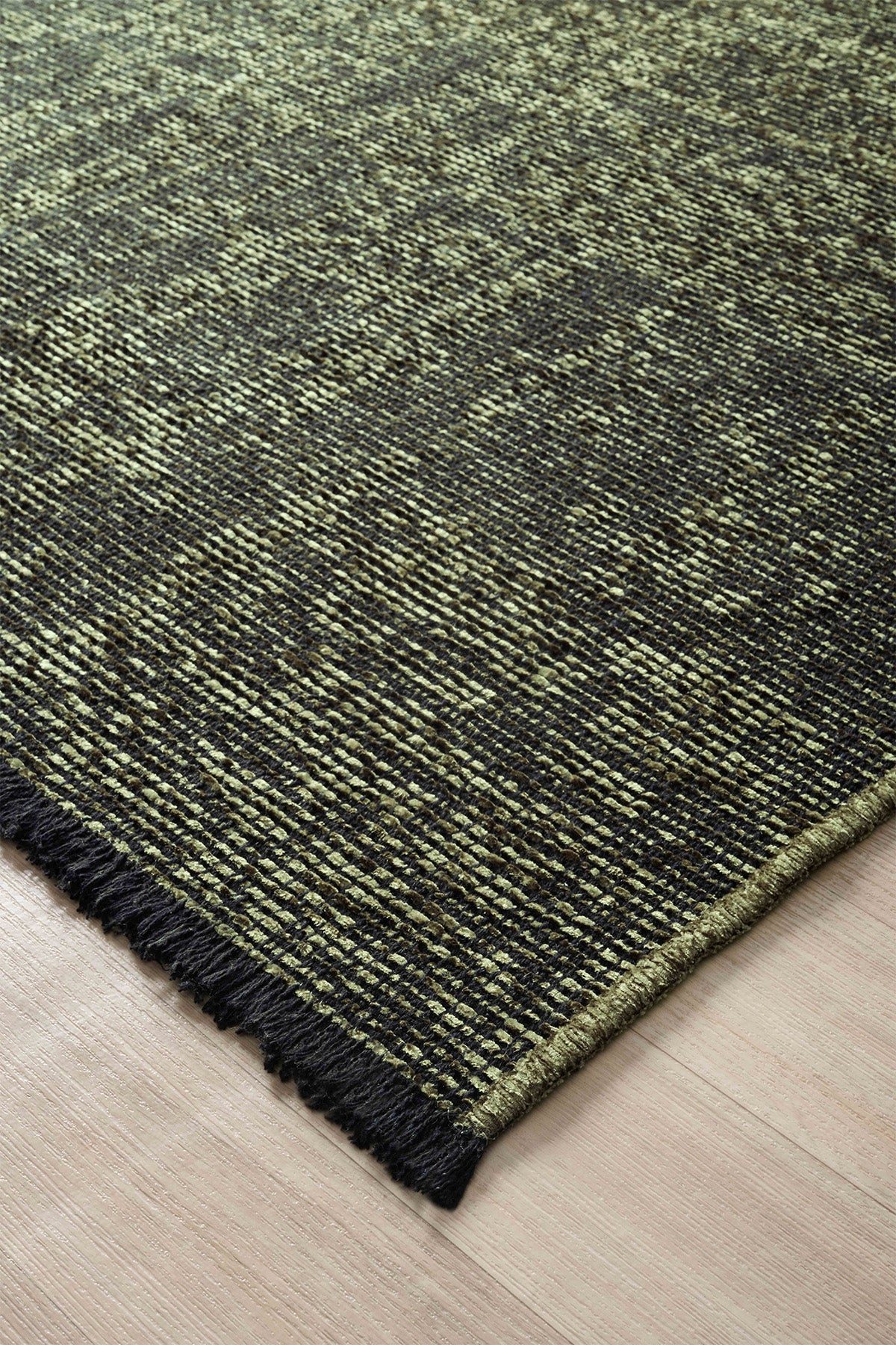 Antik Yeşil Halı Yıkanabilir Kaymaz Taban Şönil Kilim Dokuma Pamuk Taban Kilim 10287A
