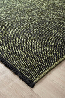Antik Yeşil Halı Yıkanabilir Kaymaz Taban Şönil Kilim Dokuma Pamuk Taban Kilim 10287A