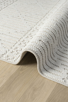 Fizy Beyaz Halı Loop Sisal Halı Modern Dokuma Oturma Odası Salon Halısı 11868A