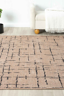 Gaia Bej Halı Yıkanabilir Kaymaz Taban Şönil Kilim Dokuma Pamuk Taban Kilim 10119