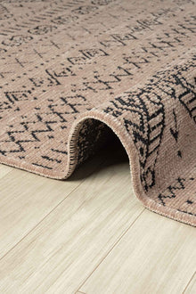 Gaia Bej Halı Yıkanabilir Kaymaz Taban Şönil Kilim Dokuma Pamuk Taban Kilim 10354