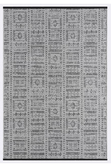 Gaia Gri Halı Yıkanabilir Kaymaz Taban Şönil Kilim Dokuma Pamuk Taban Kilim 10336