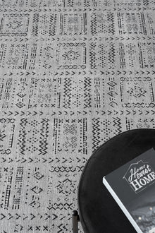 Gaia Gri Halı Yıkanabilir Kaymaz Taban Şönil Kilim Dokuma Pamuk Taban Kilim 10336