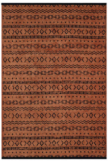 Gaia Kiremit Halı Yıkanabilir Kaymaz Taban Şönil Kilim Dokuma Pamuk Taban Kilim 10319