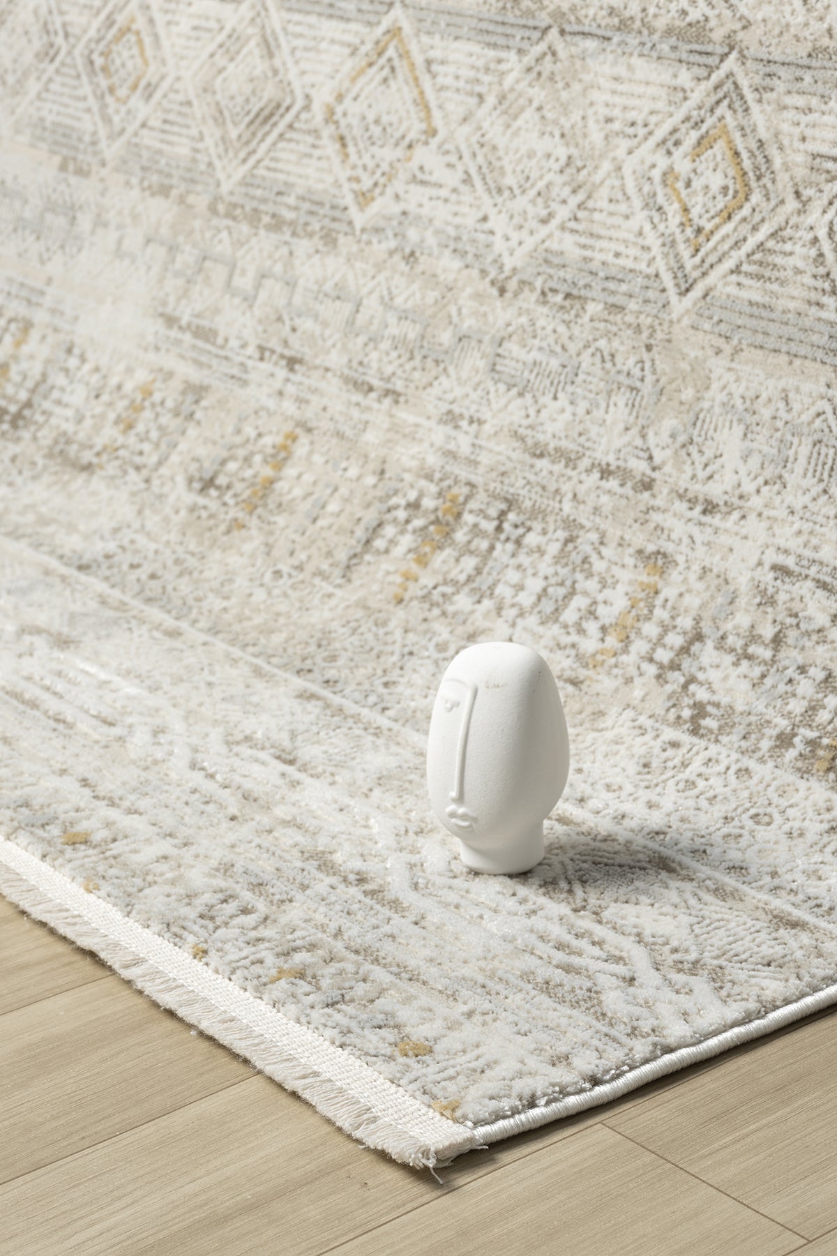 Hernes Krem Salon Oturma Odası Çocuk Odası Yatak Odası Halısı HM-6001