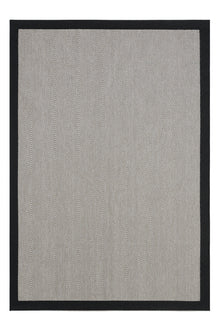 Sisal Prime Bej Siyah İskandinav Yıkanabilir Bordürlü Halı Kilim Balkon Teras Koridor Halısı 1147