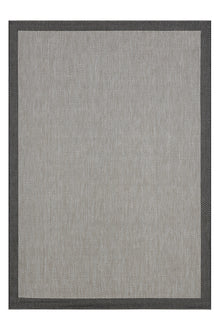 Sisal Prime Bej Siyah İskandinav Yıkanabilir Bordürlü Halı Kilim Balkon Teras Koridor Halısı 1148