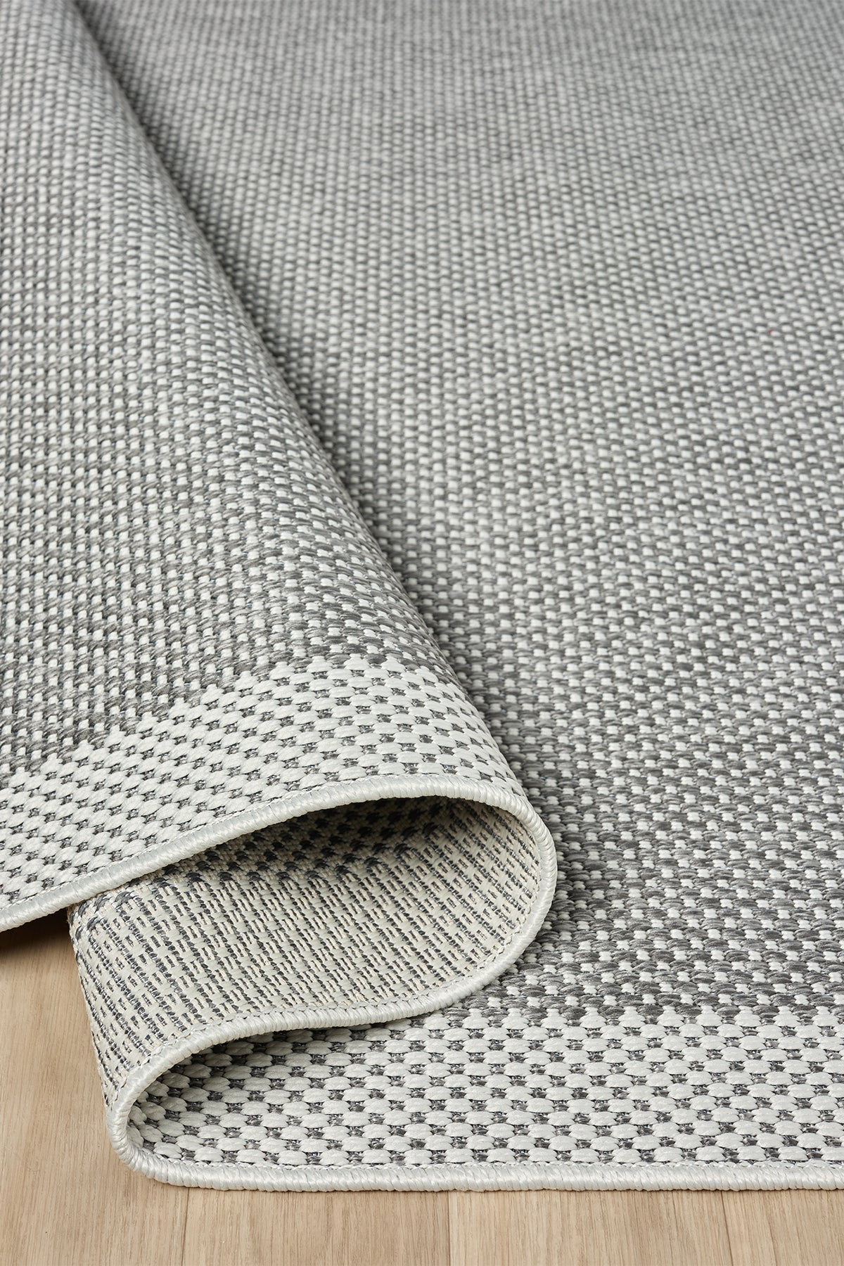 Sisal Prime Gri Krem Mavi İskandinav Yıkanabilir Bordürlü Halı Kilim Balkon Teras Koridor Halısı 1148