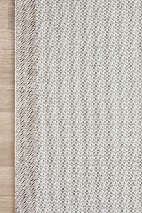 Sisal Prime Krem Bej İskandinav Yıkanabilir Bordürlü Halı Kilim Balkon Teras Koridor Halısı 1148