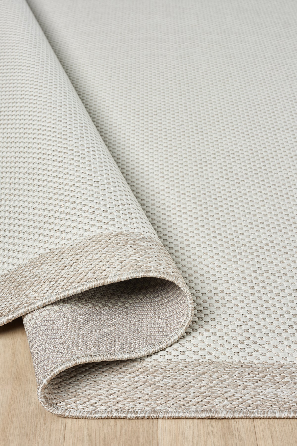 Sisal Prime Krem Bej İskandinav Yıkanabilir Bordürlü Halı Kilim Balkon Teras Koridor Halısı 1148