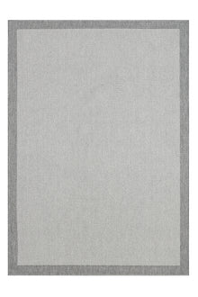 Sisal Prime Krem Gri İskandinav Yıkanabilir Bordürlü Halı Kilim Balkon Teras Koridor Halısı 1148