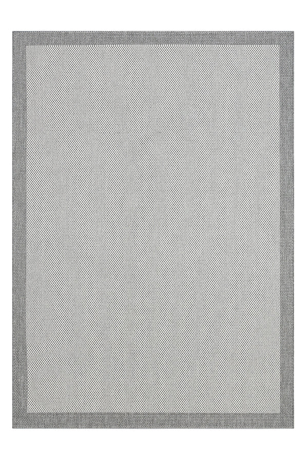 Sisal Prime Krem Gri İskandinav Yıkanabilir Bordürlü Halı Kilim Balkon Teras Koridor Halısı 1148