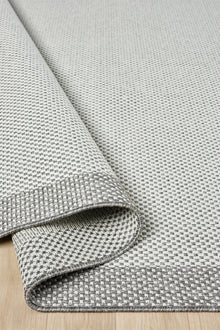 Sisal Prime Krem Gri İskandinav Yıkanabilir Bordürlü Halı Kilim Balkon Teras Koridor Halısı 1148