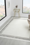 Touch Beyaz Gri Salon Oturma Odası Çocuk Odası Yatak Odası Halısı TO349