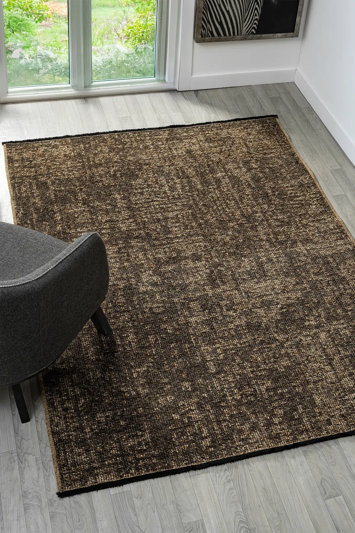 Antik Bej Halı Yıkanabilir Kaymaz Taban Şönil Kilim Dokuma Pamuk Taban Kilim 10102A