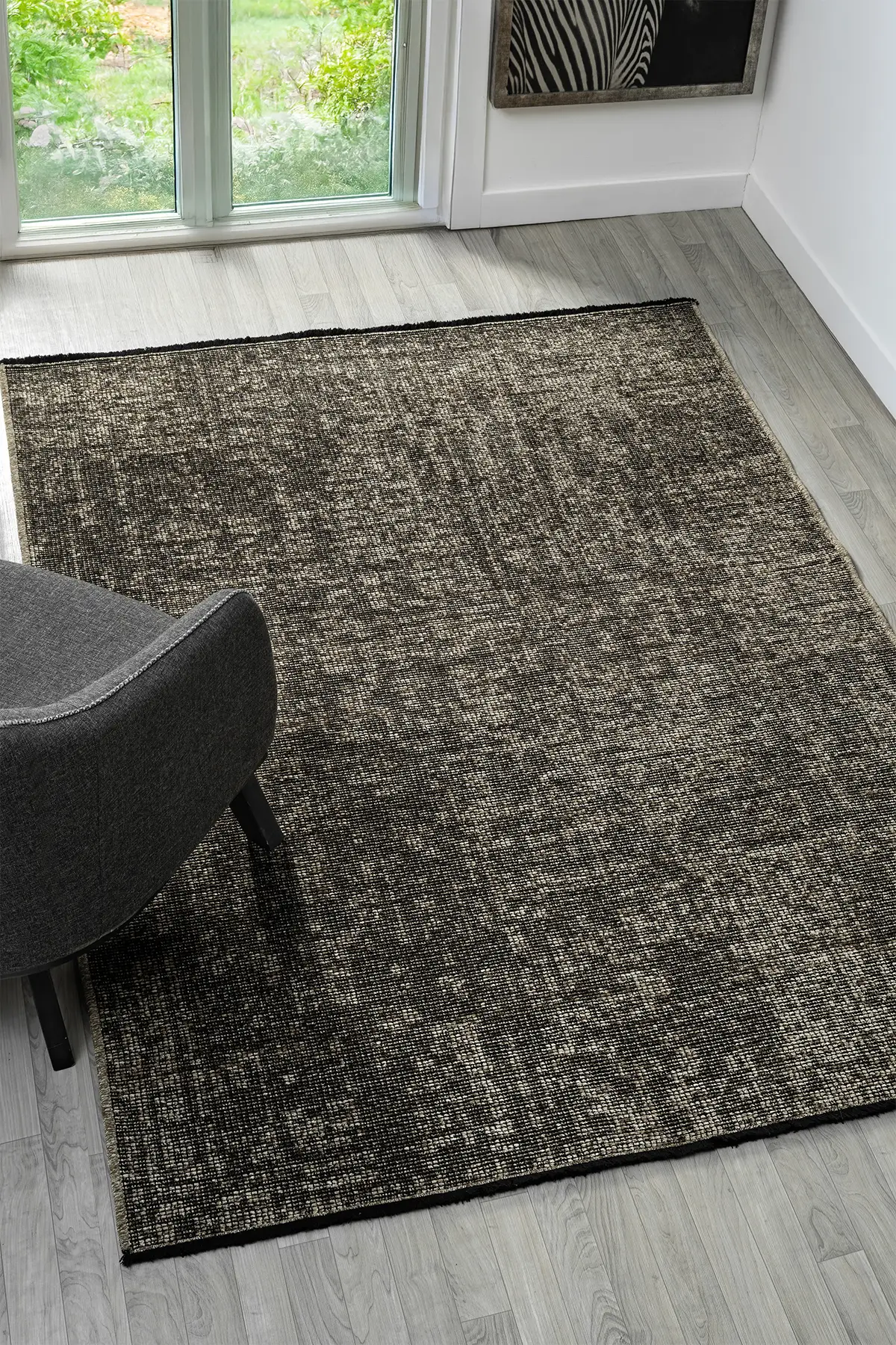 Antik Vizon Halı Yıkanabilir Kaymaz Taban Şönil Kilim Dokuma Pamuk Taban Kilim 10112A