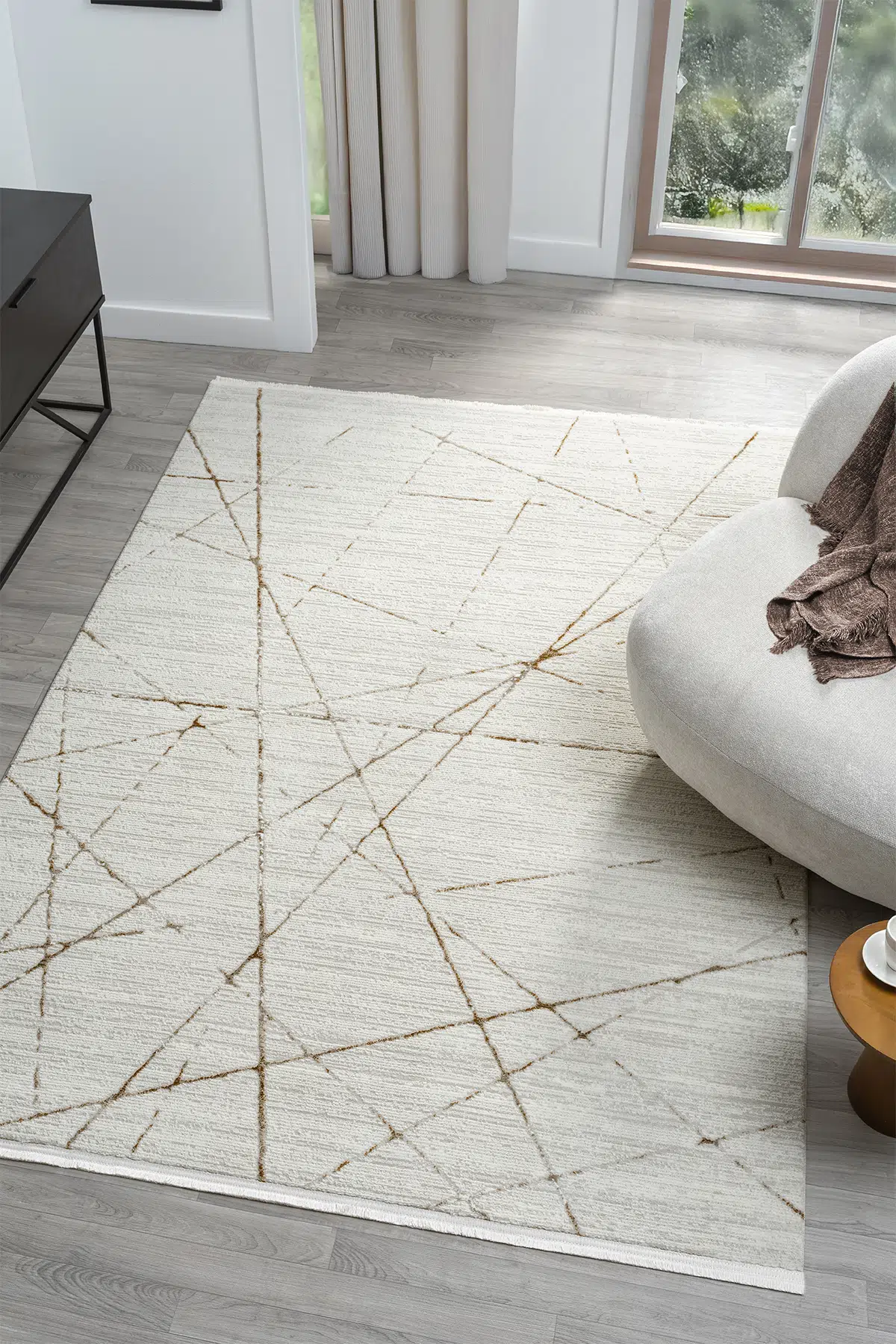 Dream Bej Terra Halı Modern Dokuma Halı Salon Oturma Odası Yatak Odası Halısı 13833A